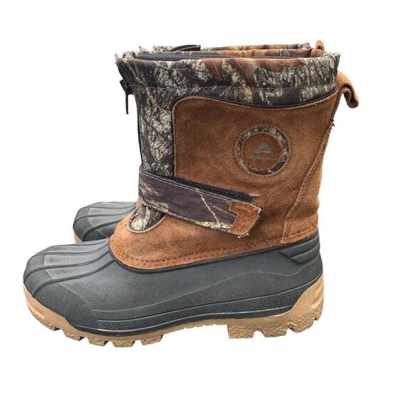 Ozark Trail Mens 3M Thinsulate Winter Hunting Snow Boots Size 5 Camo Suede - Picture 3 of 10